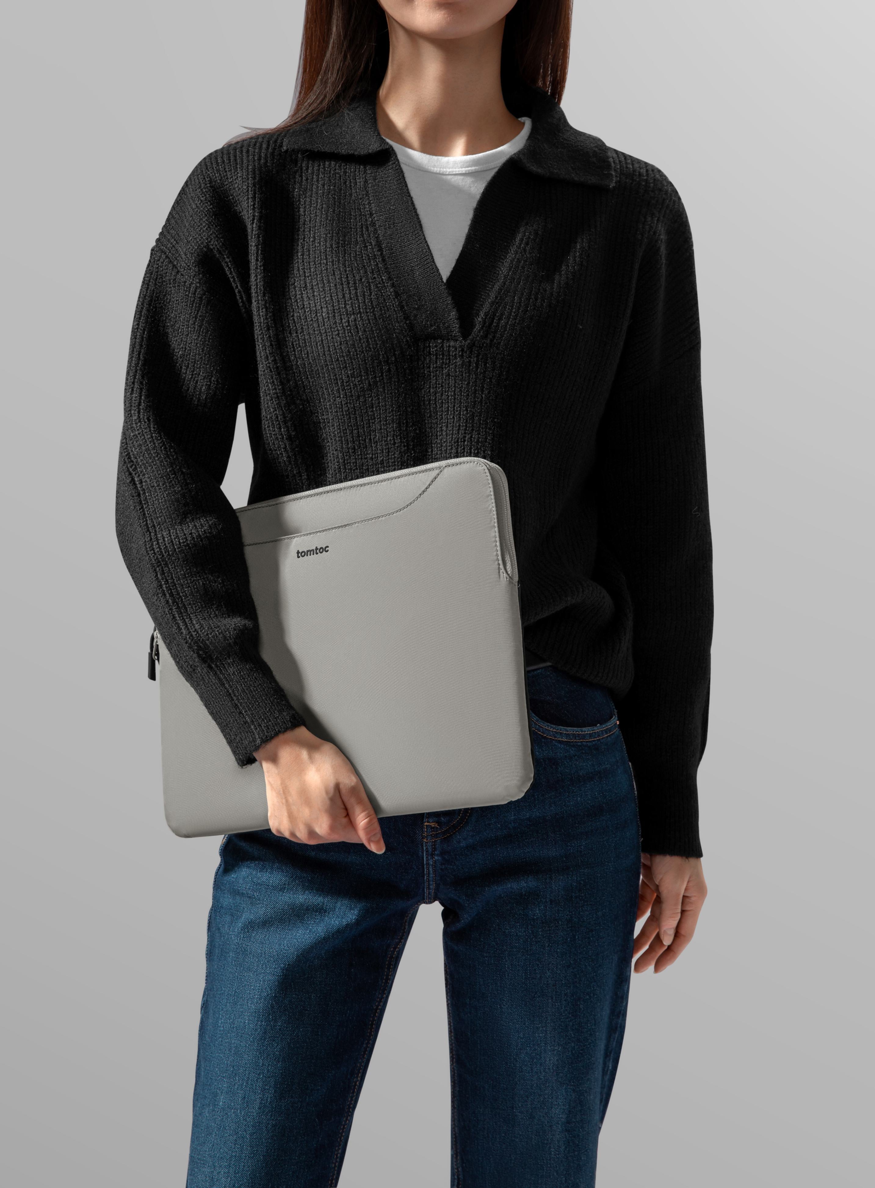 Funda / Bolso de mano bicolor para portátil - TheHer-A21 - solo gírala
