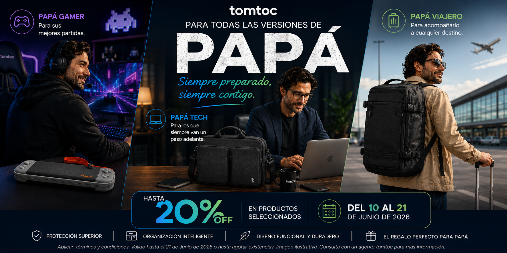 tomtoc para papá