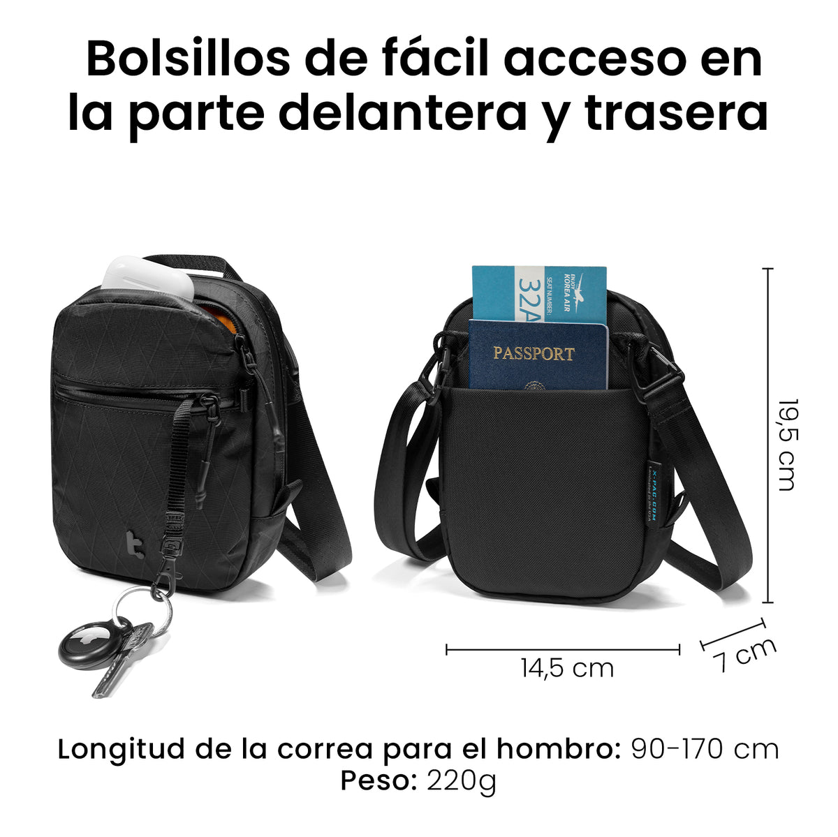 Bolsa bandolera de viaje Aviator-T37