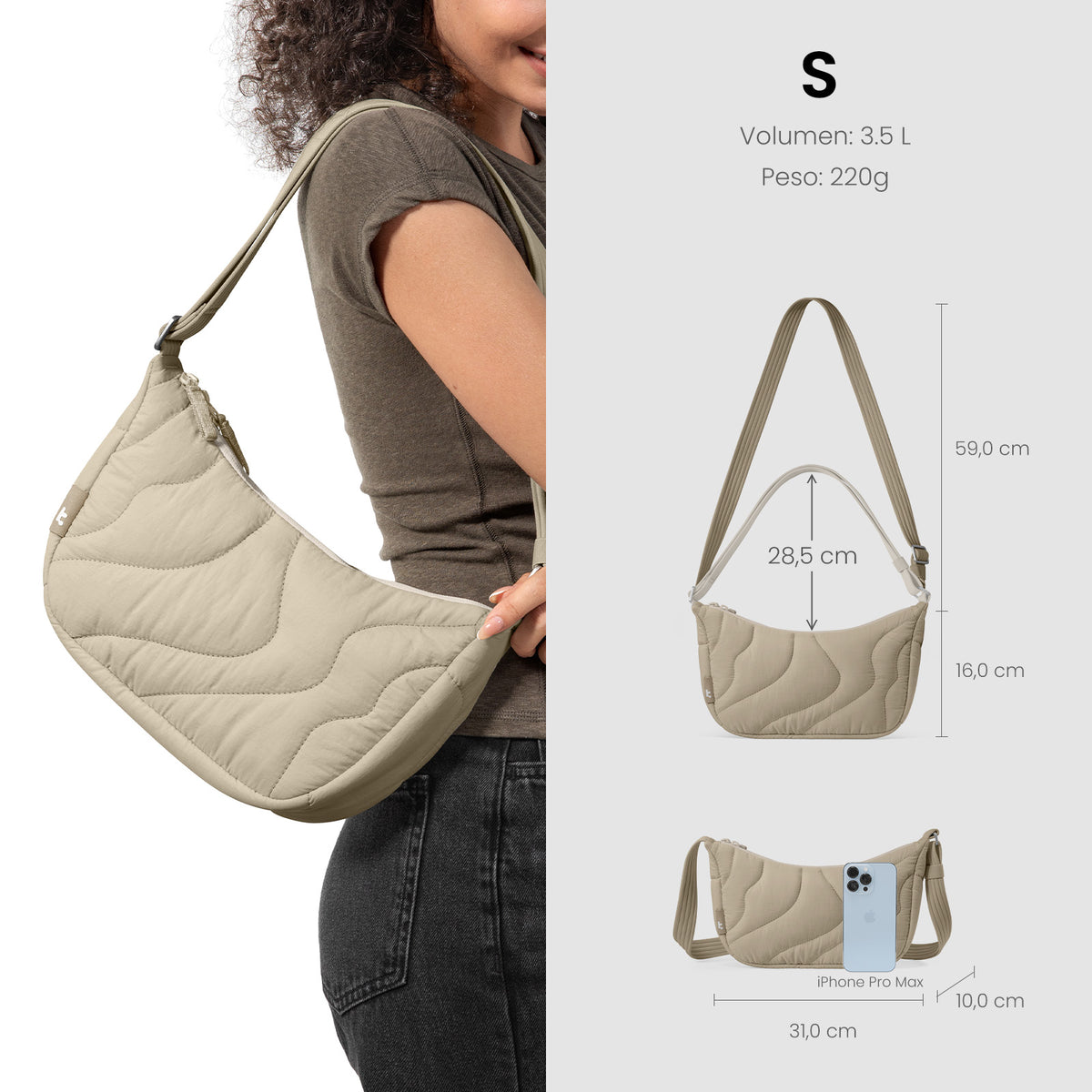 Bolsa Crossbody Puffy Terra - T34